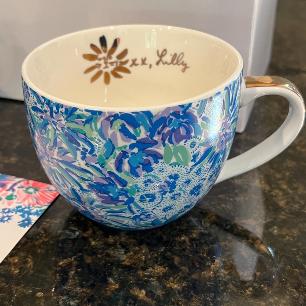 Lilly Pulitzer coffee cup set of two in the box